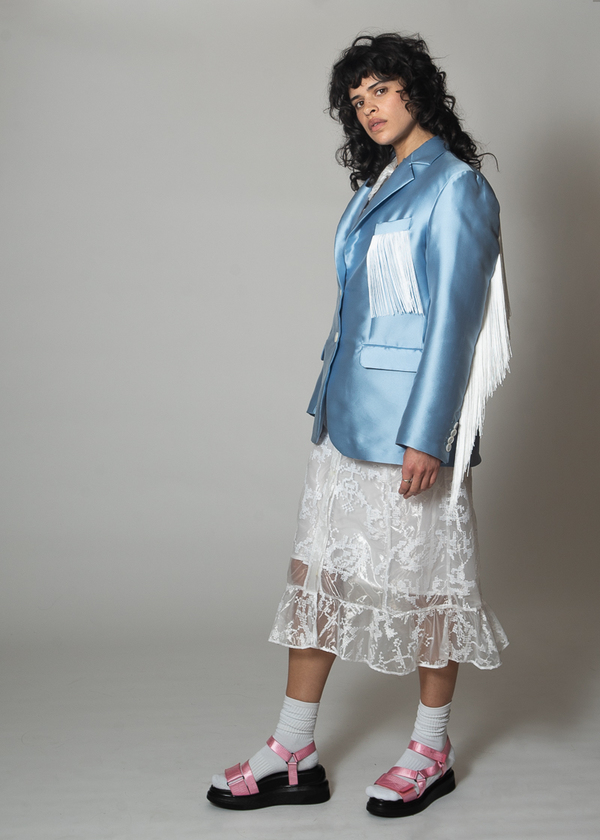 Suzanne Rae Blazer With Fringes Suzanne Rae Blazer With Fringes