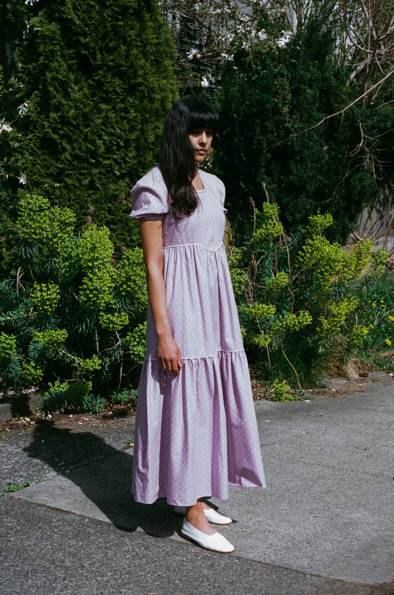 Batsheva Empire Dress - Lavender | Garmentory 