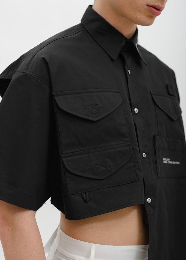 Half shirt half crop top Clearance