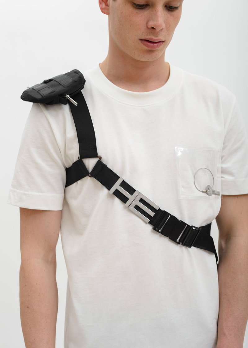 Heliot Emil Shoulder Triangle Bag - Black | Garmentory