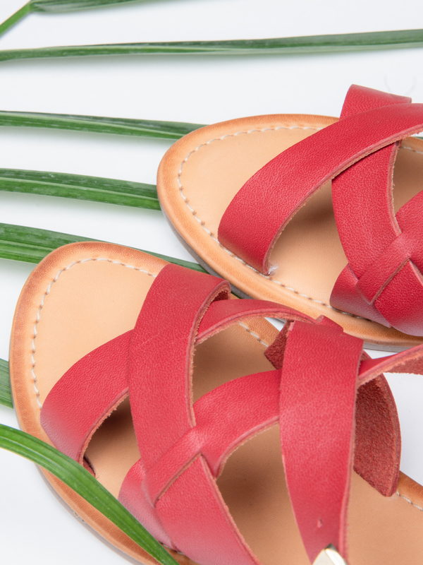BLNC Cross Sandal - Red BLNC Cross Sandal - Red