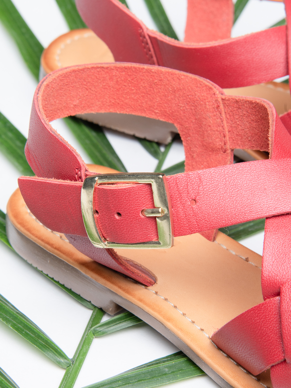 BLNC Cross Sandal - Red BLNC Cross Sandal - Red