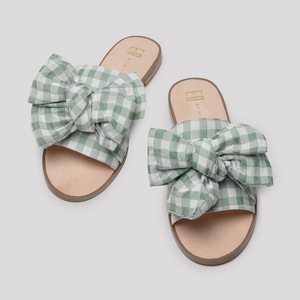 Miista Peggy Slides - Olive Picnic Miista Peggy Slides - Olive Picnic