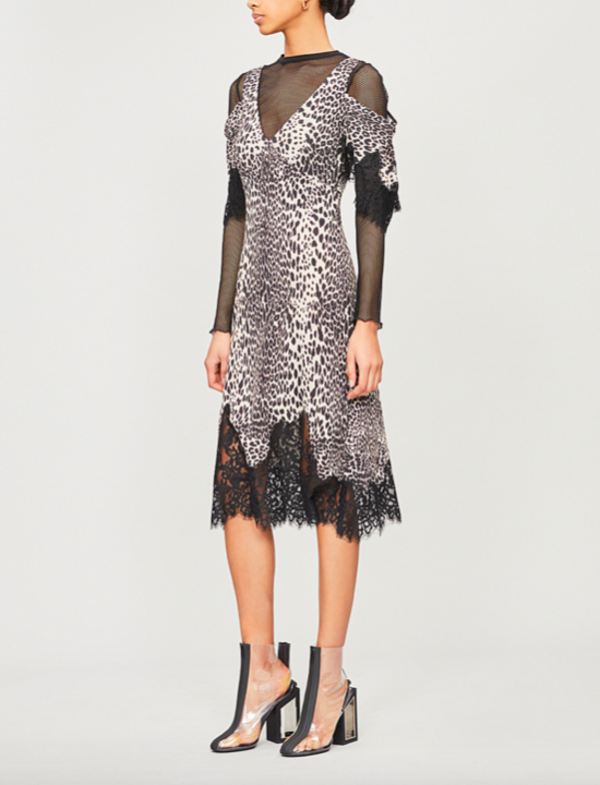 McQ LACE DROP DRESS - BLACK McQ LACE DROP DRESS - BLACK