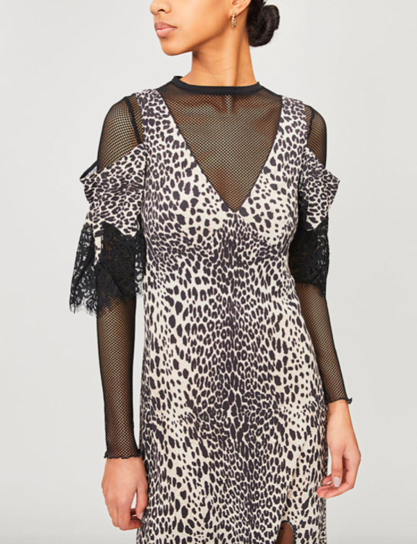 McQ LACE DROP DRESS - BLACK McQ LACE DROP DRESS - BLACK