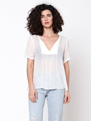 Lacausa White Wash Fling Top Lacausa White Wash Fling Top