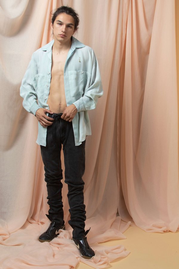 l'equip INES LONGSLEEVE VISCOSE SHIRT - SAGE l'equip INES LONGSLEEVE VISCOSE SHIRT - SAGE