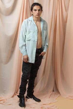 l'equip INES LONGSLEEVE VISCOSE SHIRT - SAGE l'equip INES LONGSLEEVE VISCOSE SHIRT - SAGE