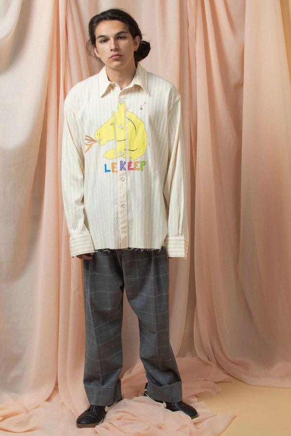 l'equip LE KEEP QUINCY - STRIPED YELLOW/WHITE l'equip LE KEEP QUINCY - STRIPED YELLOW/WHITE