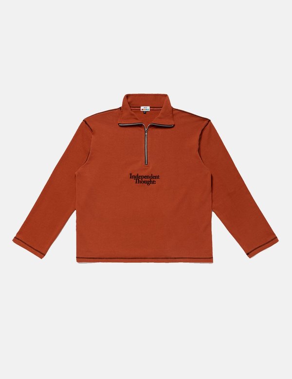 SCRT Independent Thought Pullover Sweatshirt - Rust Red/Black SCRT Independent Thought Pullover Sweatshirt - Rust Red/Black