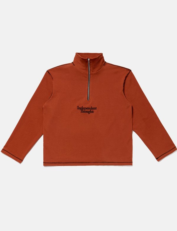 SCRT Independent Thought Pullover Sweatshirt - Rust Red/Black SCRT Independent Thought Pullover Sweatshirt - Rust Red/Black