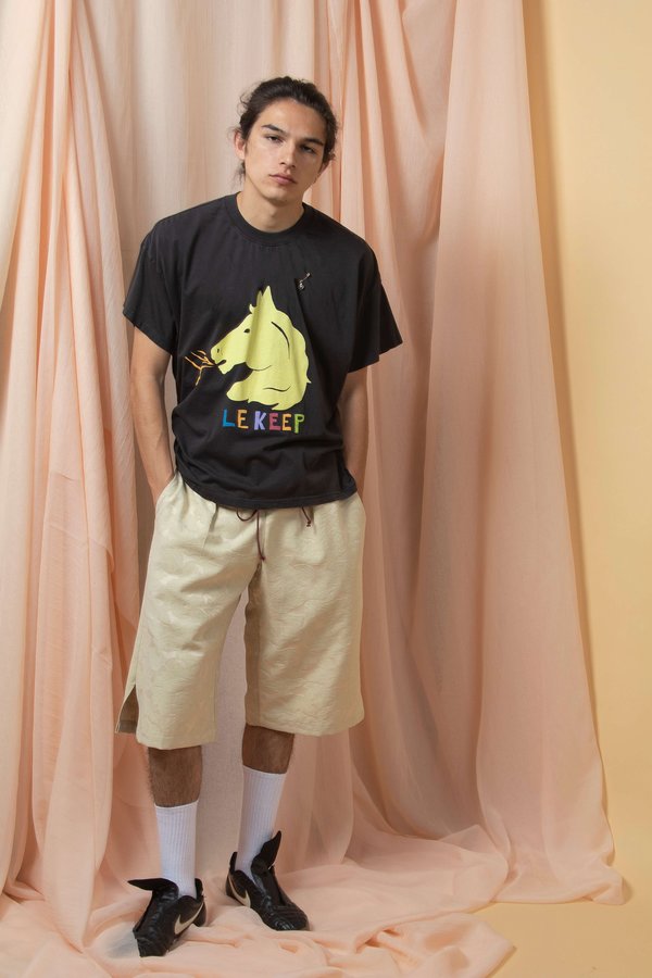 l'equip LE KEEP BOX TEE - CHARCOAL l'equip LE KEEP BOX TEE - CHARCOAL