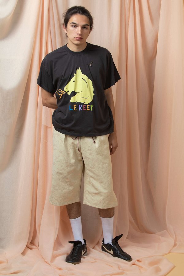 l'equip LE KEEP BOX TEE - CHARCOAL l'equip LE KEEP BOX TEE - CHARCOAL