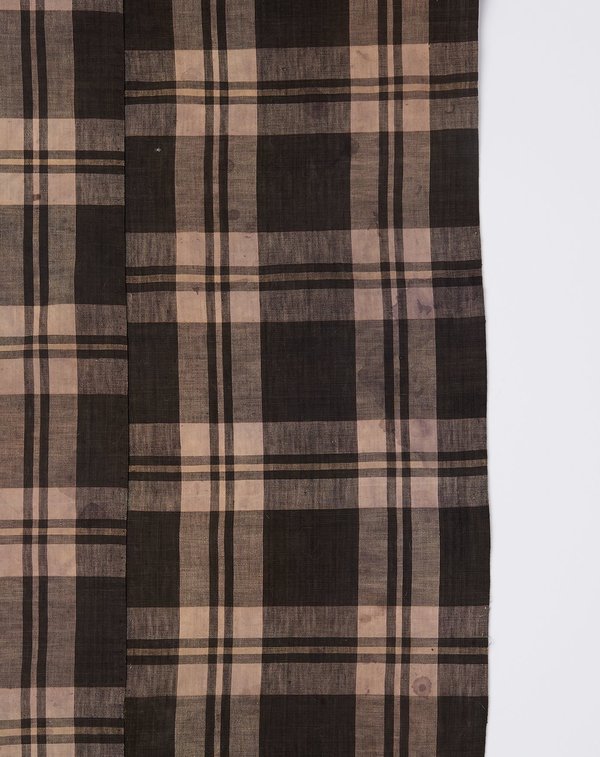 Vintage Oversized Scarf - Taupe Madras Vintage Oversized Scarf - Taupe Madras