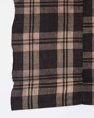 Vintage Oversized Scarf - Taupe Madras Vintage Oversized Scarf - Taupe Madras
