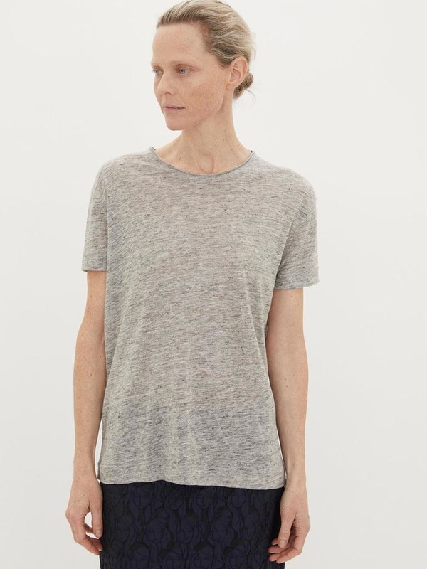 By Malene Birger LINEN TEE - GREY By Malene Birger LINEN TEE - GREY