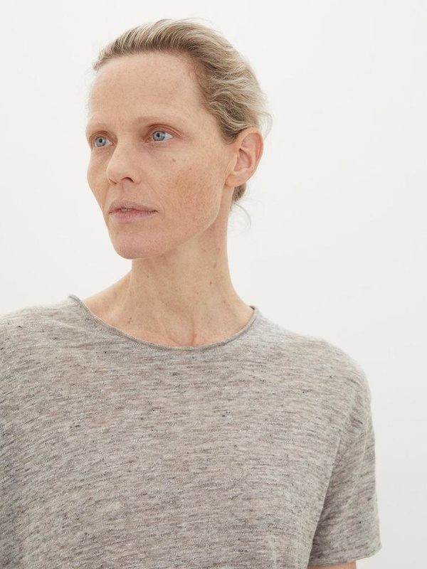 By Malene Birger LINEN TEE - GREY By Malene Birger LINEN TEE - GREY