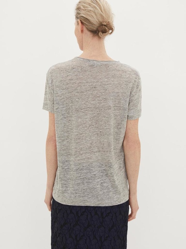 By Malene Birger LINEN TEE - GREY By Malene Birger LINEN TEE - GREY
