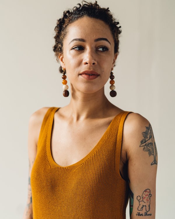 Kowtow Knit Tank Dress - Amber