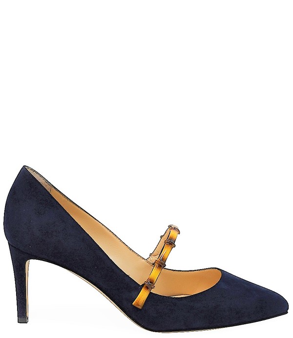 Chloe Gosselin Navy August 70 Pointed Pump Chloe Gosselin Navy August 70 Pointed Pump