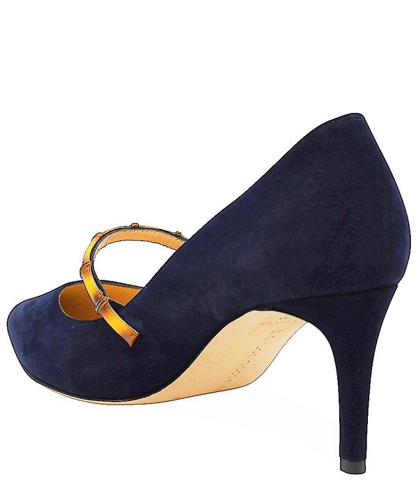 Chloe Gosselin Navy August 70 Pointed Pump Chloe Gosselin Navy August 70 Pointed Pump