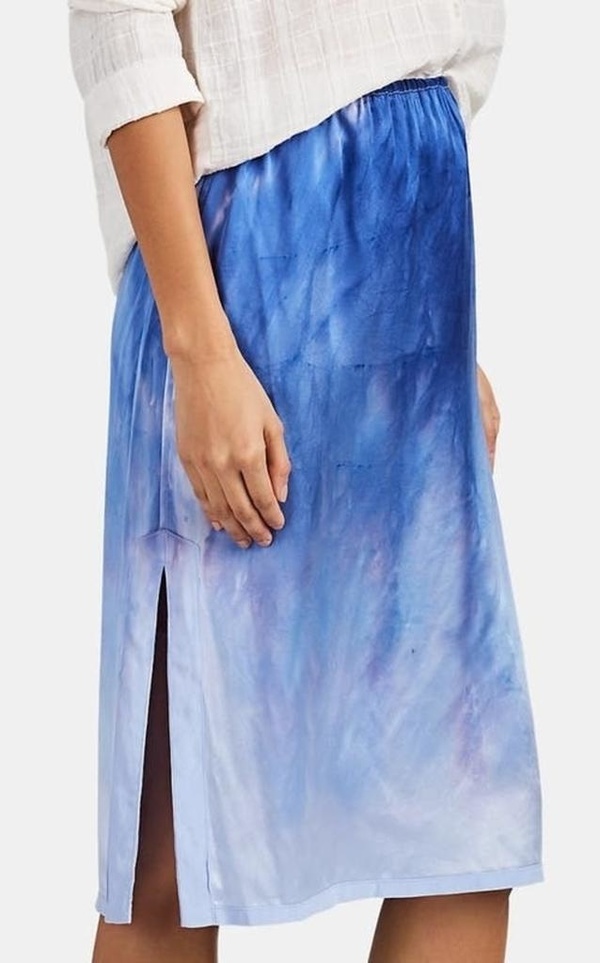 Raquel Allegra SLIP SKIRT - Blue Raquel Allegra SLIP SKIRT - Blue