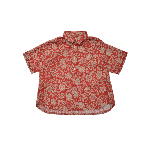 unisex kids East End Highlanders Loosely Aloha Shirt - Red Floral unisex kids East End Highlanders Loosely Aloha Shirt - Red Floral