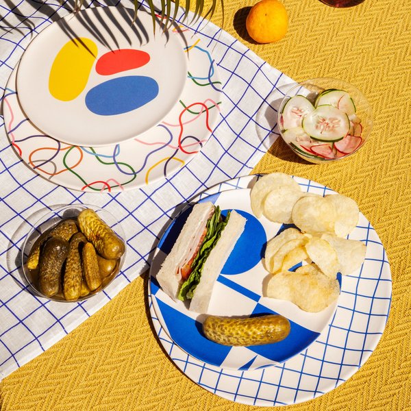 Poketo Bamboo Dinner Plates (Set of 4) - Outline Poketo Bamboo Dinner Plates (Set of 4) - Outline