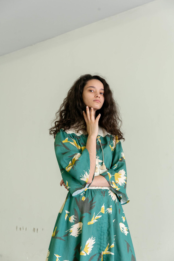 MARCH 11 ALEX MIDI DRESS - GREEN MARCH 11 ALEX MIDI DRESS - GREEN