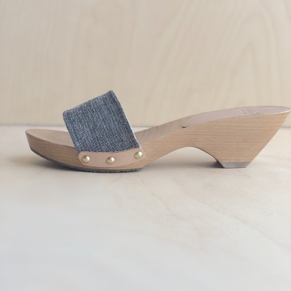 Kin and Kind Wood Sandal - Black Kin and Kind Wood Sandal - Black