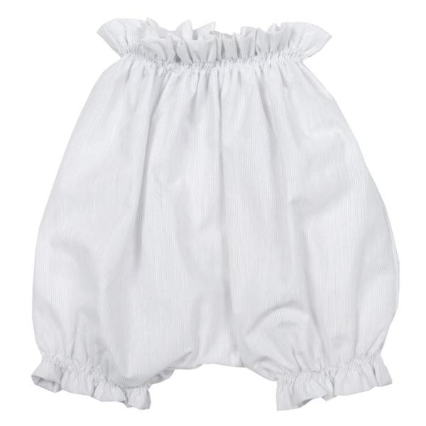Kids Makié Remi Bloomers - White/Grey Pinstripes Kids Makié Remi Bloomers - White/Grey Pinstripes