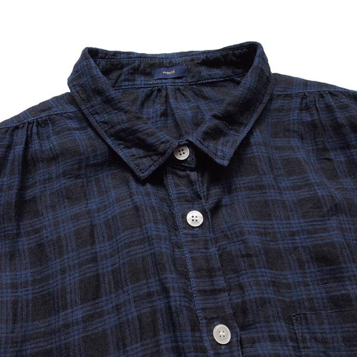 Makié Jen Dress - Indigo Blue Plaid - Image 3 of 4