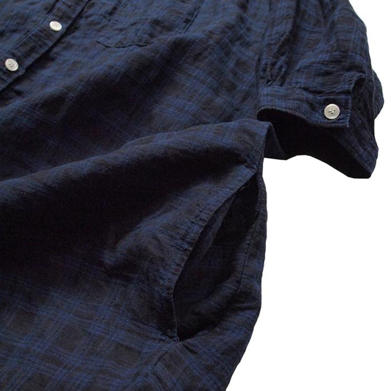 Maki Jen Dress - Indigo Blue Plaid