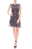 Saloni Bea Dress - Navy Dewdrops - Thumbnail 1
