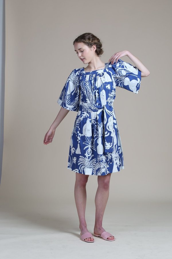 WHiT Mira Dress - Blue/White WHiT Mira Dress - Blue/White
