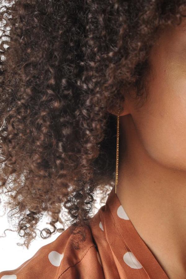 Satomi Kawakita Rippling Droplet Earring - 18K Yellow Gold Satomi Kawakita Rippling Droplet Earring - 18K Yellow Gold
