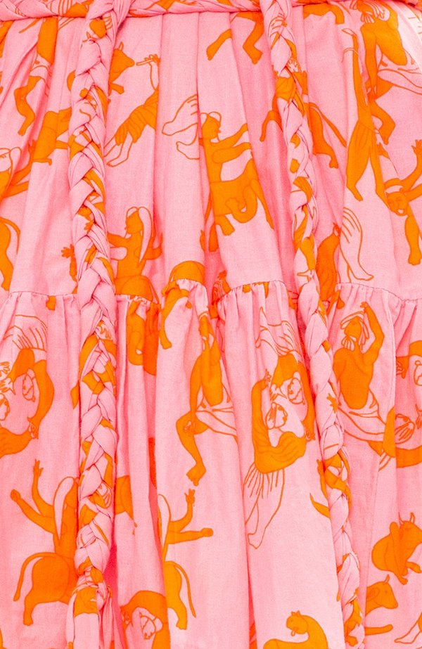 Rhode Resort Nala Mini Dress - Pink/Orange | Garmentory