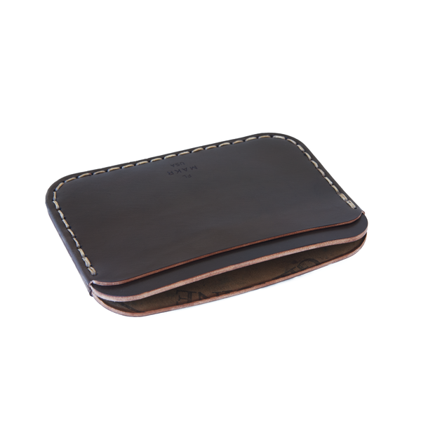 Makr Round Wallet - Dark Cognac Makr Round Wallet - Dark Cognac