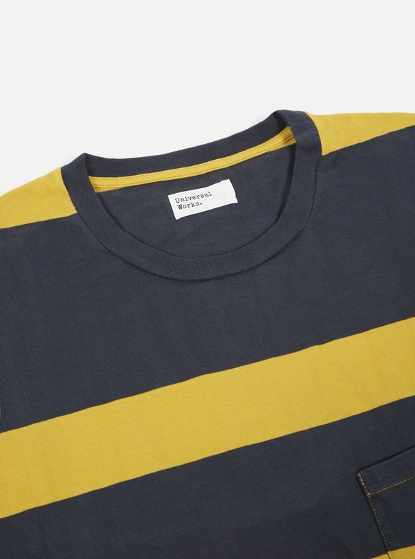 Universal Works Heavy Jersey Long Sleeve Tee - Sunshine Stripe Universal Works Heavy Jersey Long Sleeve Tee - Sunshine Stripe