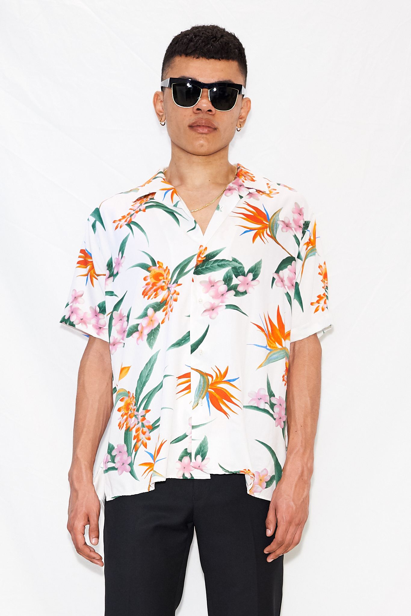 Gitman Bros. Aloha Shirt - White 