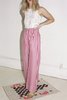 Mr. Larkin babe wide pant - berry stripe - Thumbnail 3