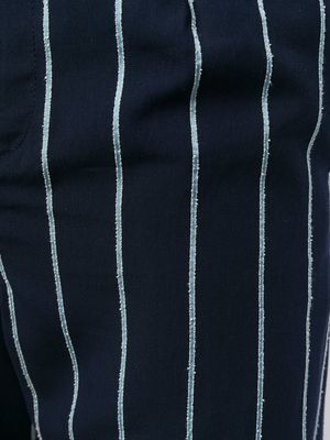 Henrik Vibskov Participant Shorts - Navy/Light Blue Stripe Henrik Vibskov Participant Shorts - Navy/Light Blue Stripe