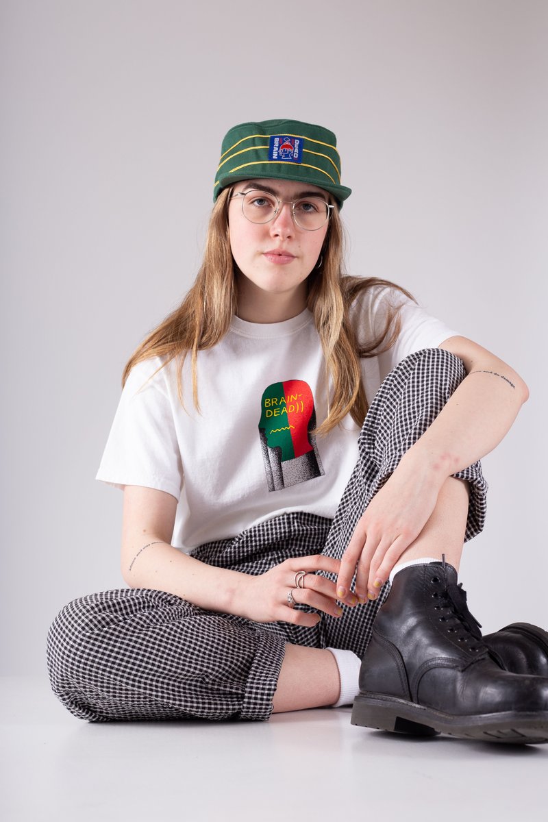 Brain Dead Pillbox Hat Green/Gold | Garmentory