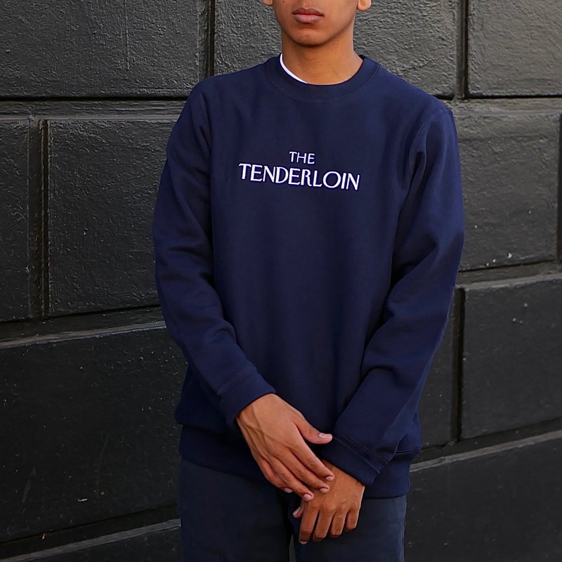 テンダーロイン CREW NECK SWEAT 青 Lサイズ ヘビーウエイト テンダーロイン CREW NECK SWEAT 青 Lサイズ ヘビーウエイト