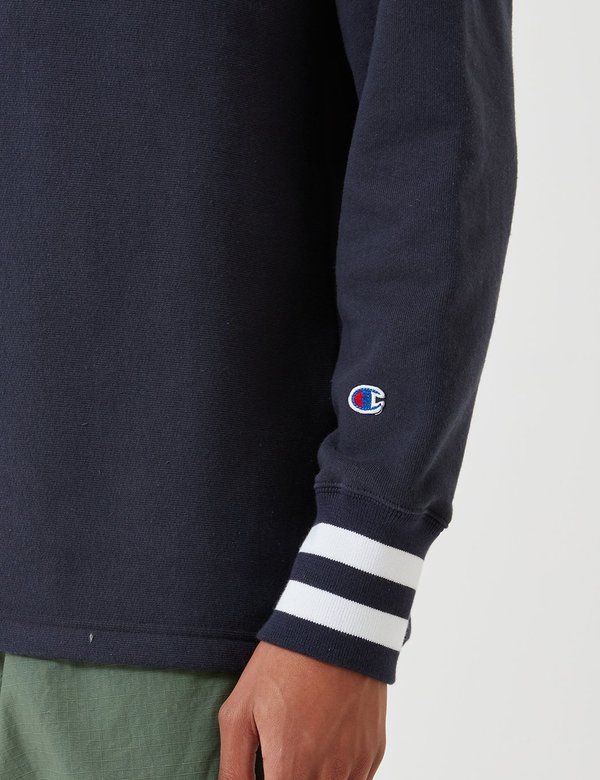 Champion Reverse Weave Half-Zip Sweatshirt - Navy Blue