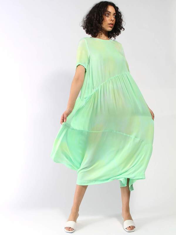 collina strada green dress LEMON PICNIC YURI DRESS