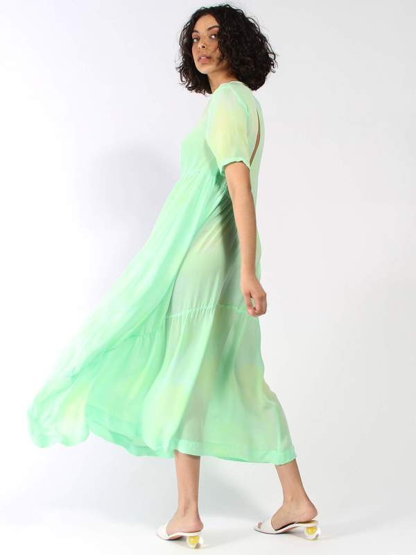 green emerald velvet dress Navy Melting Bloom Hillary Dress