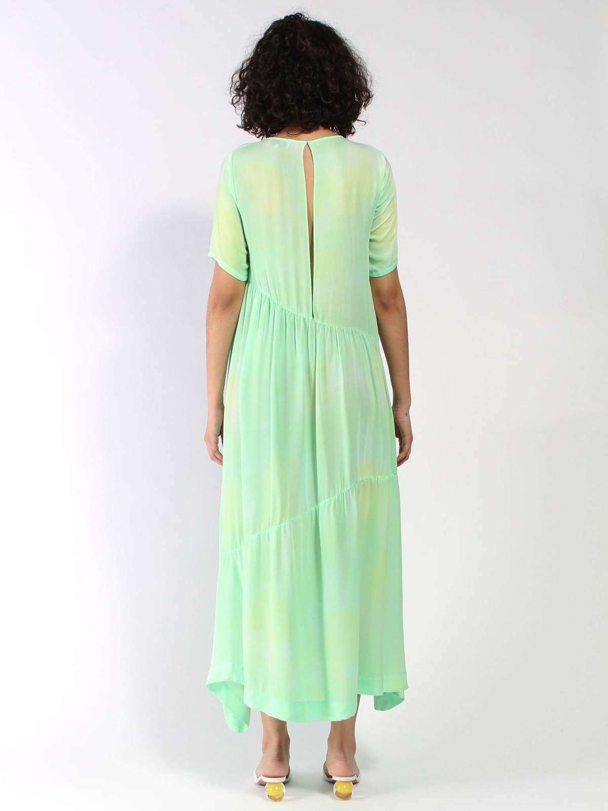 green emerald velvet dress Collina Strada Violet Dress