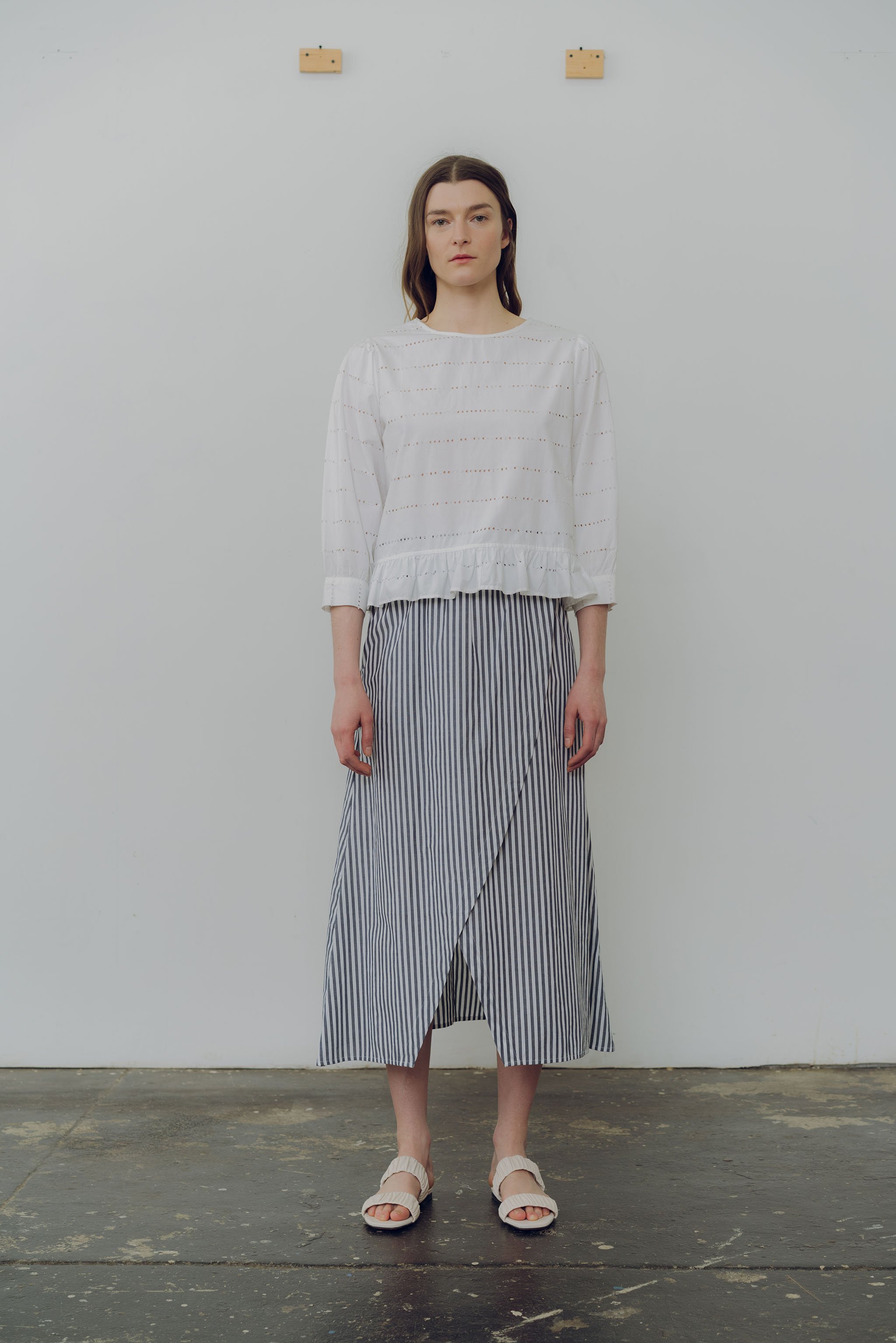 Wray Layer Skirt - Blue Stripe | Garmentory
