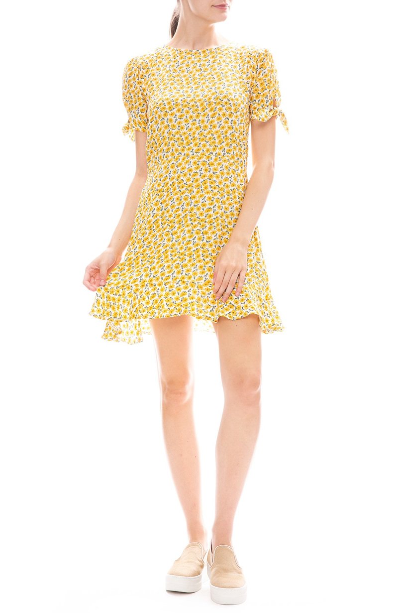 Faithfull The Brand Daphne Dress - Marguerite Floral Yellow | Garmentory